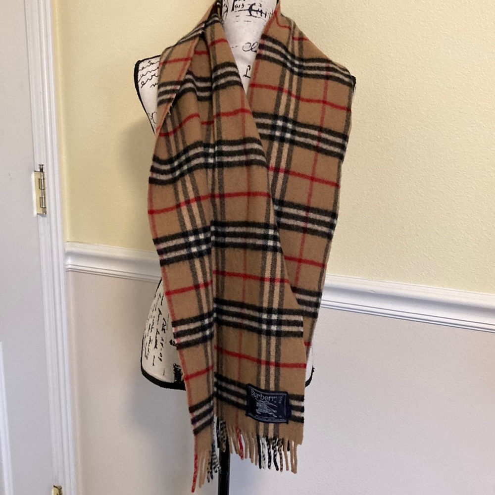 BURBERRY vintage NOVA CHECK lambwool SCARF